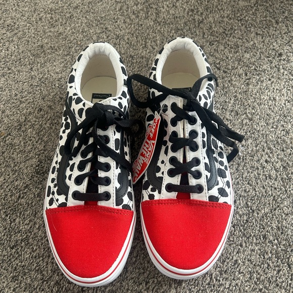 Vans Red and Black Spotted Sneakers - Picture 2 of 5